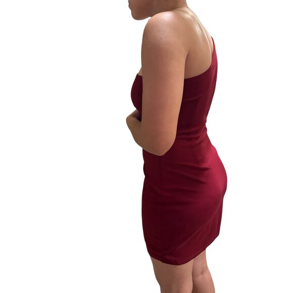 TOBI maroon one shoulder dress - Medium - Picture 1 of 7